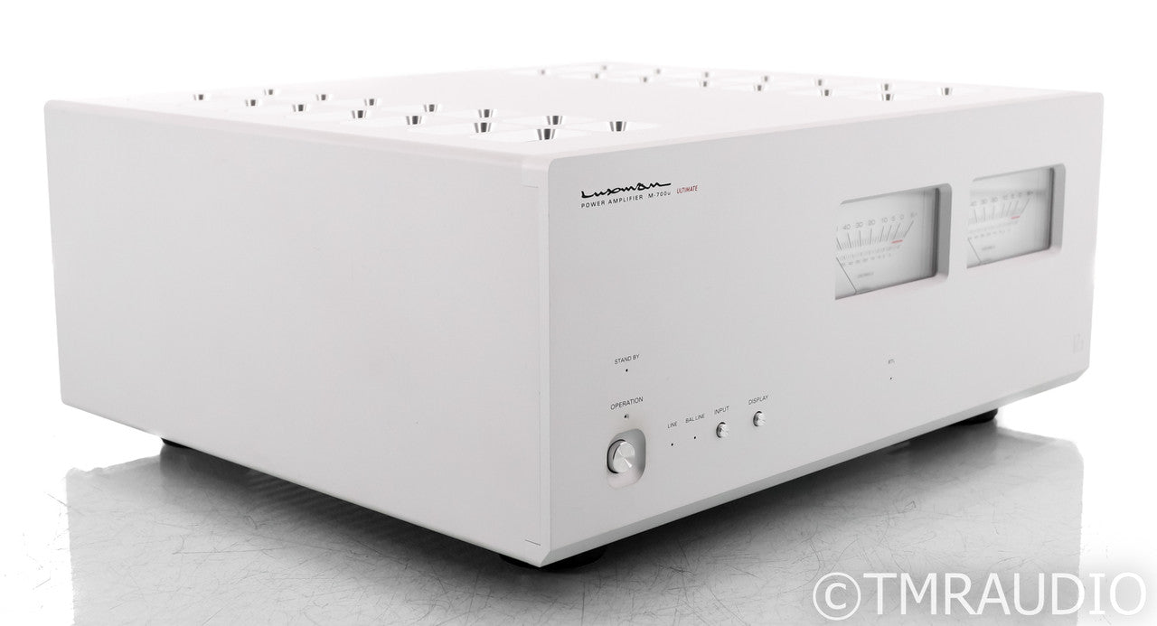 Luxman M-700u Stereo Power Amplifier; M700 Ultimate; Silver