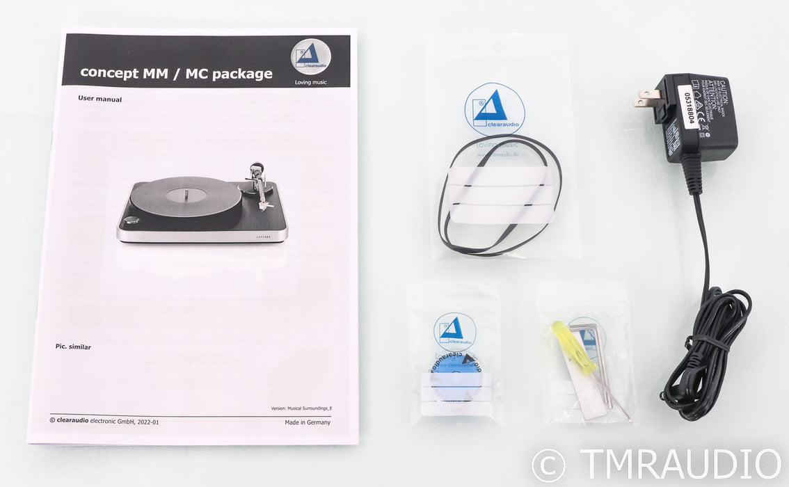 Clearaudio Concept Belt Drive Turntable; Concept V2 MM Cartridge (Open Box)