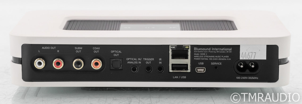Bluesound Node 2 Wireless Network Streamer; White