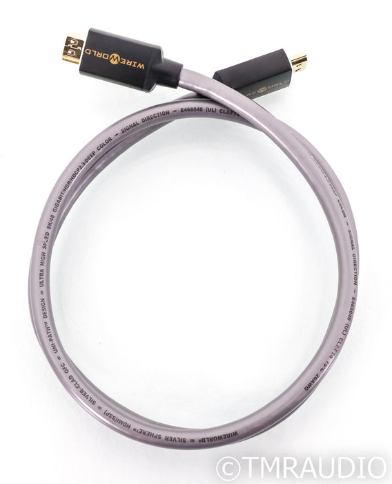WireWorld Silver Sphere HDMI Cable; 1m Digital Interconnect
