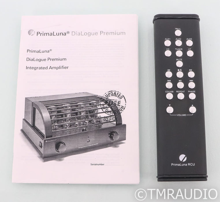 PrimaLuna DiaLogue Premium Stereo Tube Integrated Amplifier; Silver; Remote
