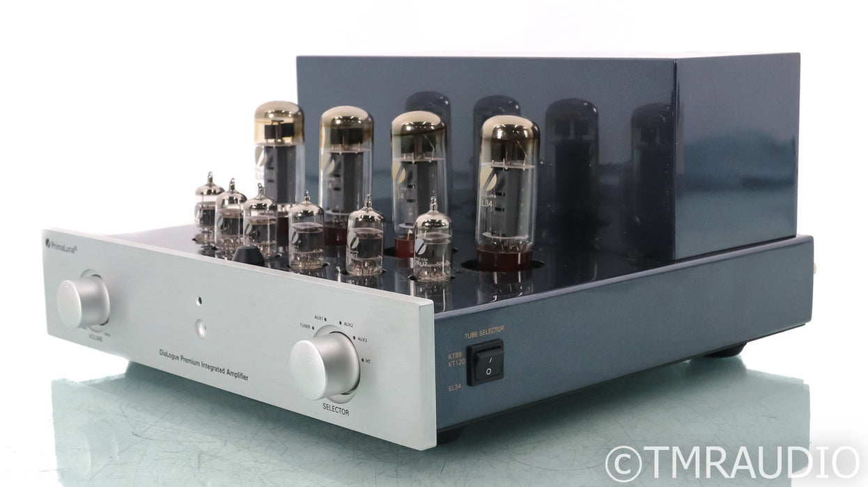 PrimaLuna DiaLogue Premium Stereo Tube Integrated Amplifier; Silver; Remote
