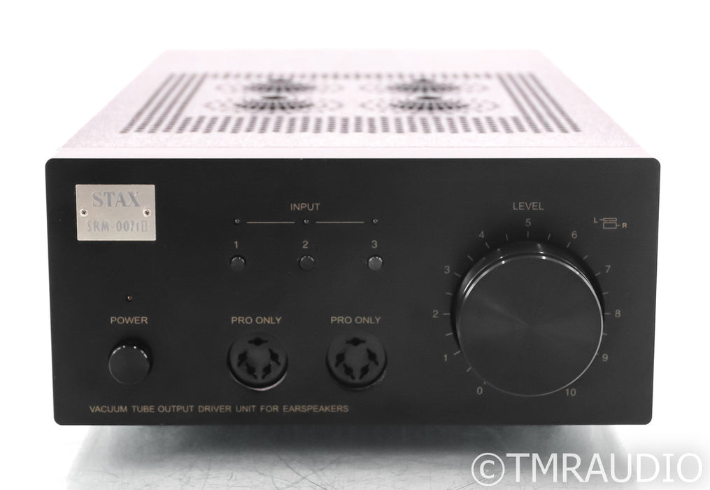 Stax SRM 007tII Electrostatic Tube Headphone Amplifier; Black; 5-pin Pro