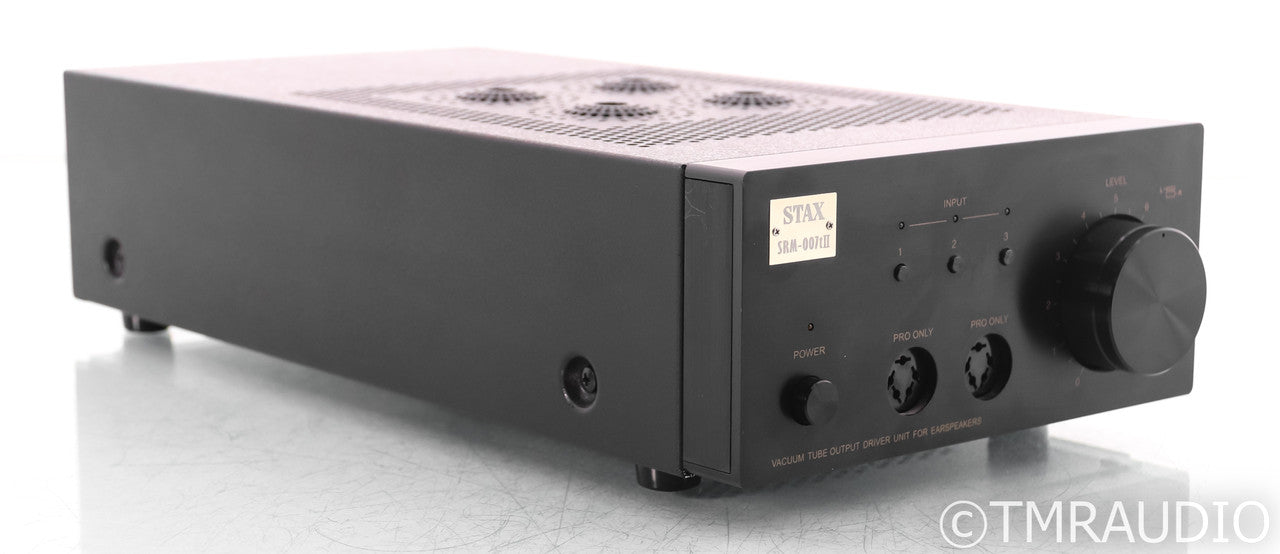 Stax SRM 007tII Electrostatic Tube Headphone Amplifier; Black; 5-pin Pro