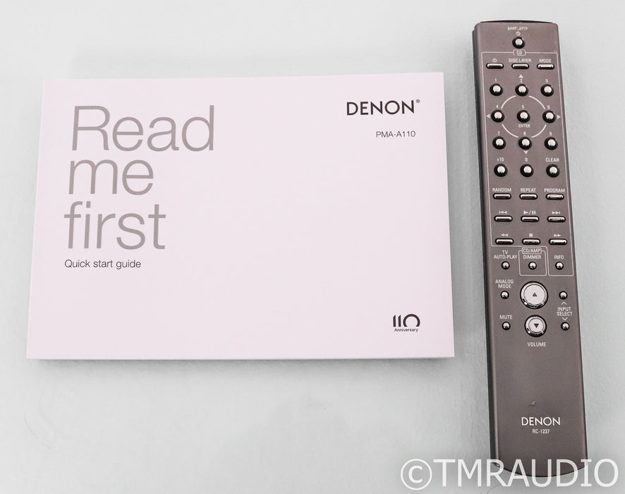 Denon PMA-A110 Stereo Integrated Amplifier; PMAA110; USB; Remote
