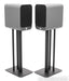 Q Acoustics 3030i Bookshelf Speakers; Gray Pair w/ Stands