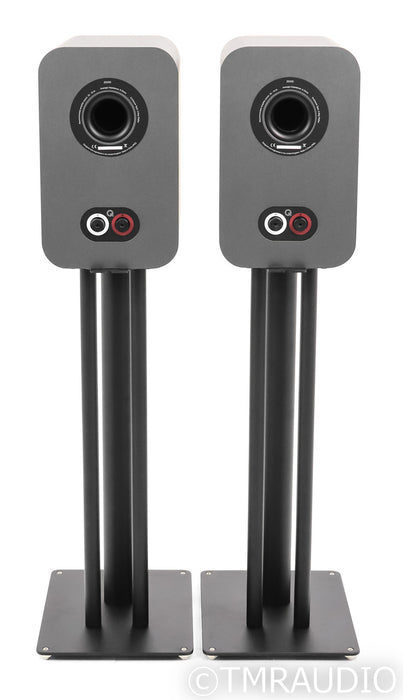Q Acoustics 3030i Bookshelf Speakers; Gray Pair w/ Stands