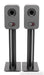 Q Acoustics 3030i Bookshelf Speakers; Gray Pair w/ Stands