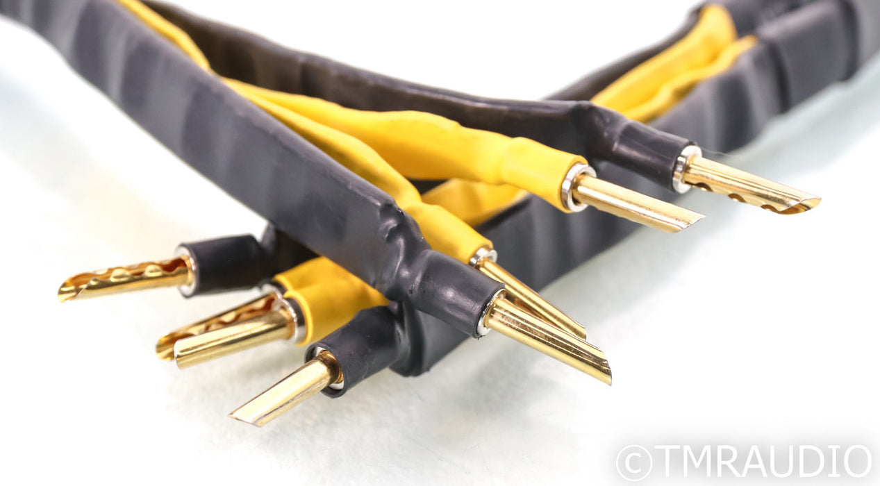 Analysis Plus Black Mesh Oval 9 Speaker Cables; 2.5m Pair