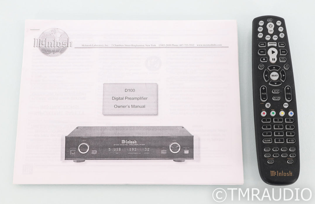 McIntosh D100 DAC; Remote; D-100; D/A Converter; USB