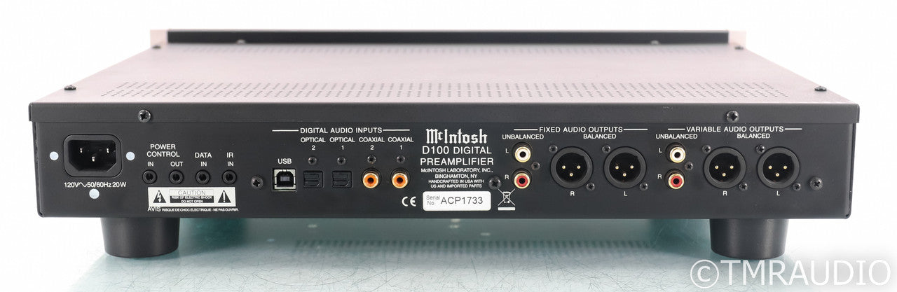 McIntosh D100 DAC; Remote; D-100; D/A Converter; USB