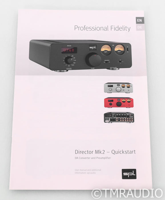 SPL Director MkII DAC / Preamplifier; D/A Converter; Silver