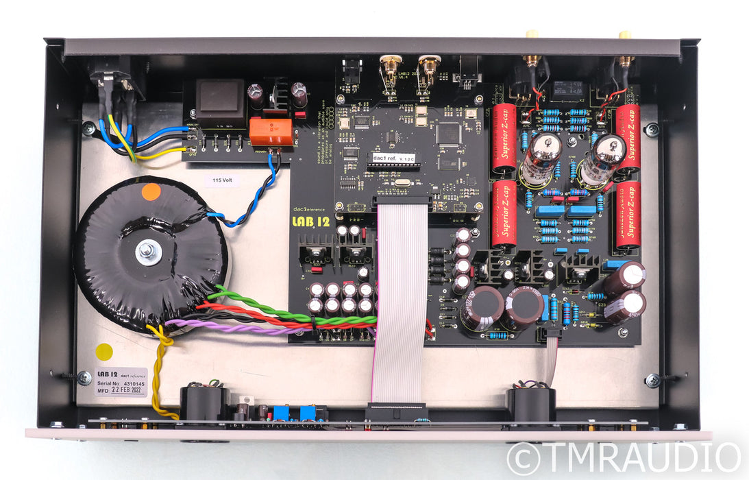 Lab12 dac1 reference Tube Hybrid DAC; D/A Converter; Silver (Open Box)