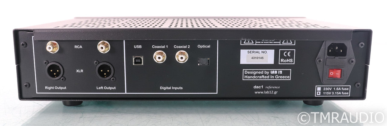 Lab12 dac1 reference Tube Hybrid DAC; D/A Converter; Silver (Open Box)