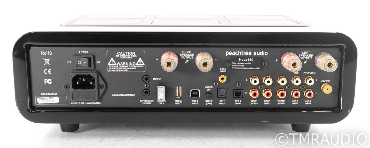Peachtree Nova 150 Stereo Integrated Amplifier; Remote; DAC; MM Phono; Black