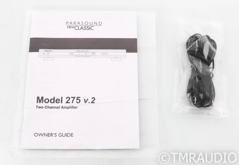 Parasound NewClassic 275 v.2 Stereo Power Amplifier; V2; Black