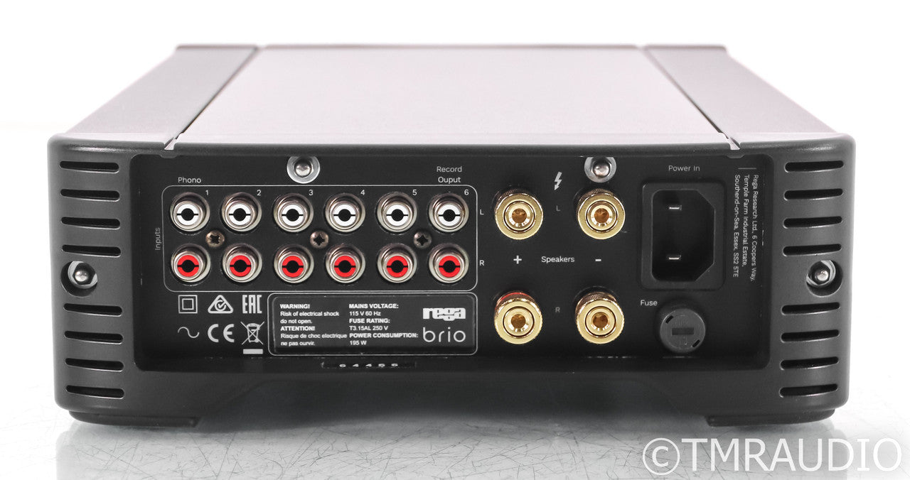 Rega Brio Stereo Integrated Amplifier; Remote; MM Phono