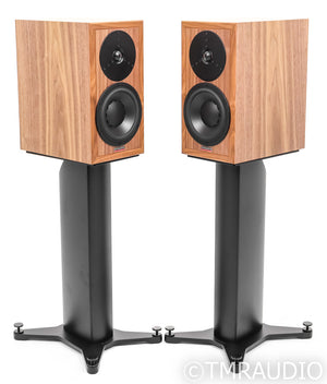 Dynaudio Heritage Special Bookshelf Speakers; Walnut Pair w/ Stands