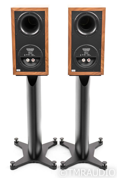 Dynaudio Heritage Special Bookshelf Speakers; Walnut Pair w/ Stands