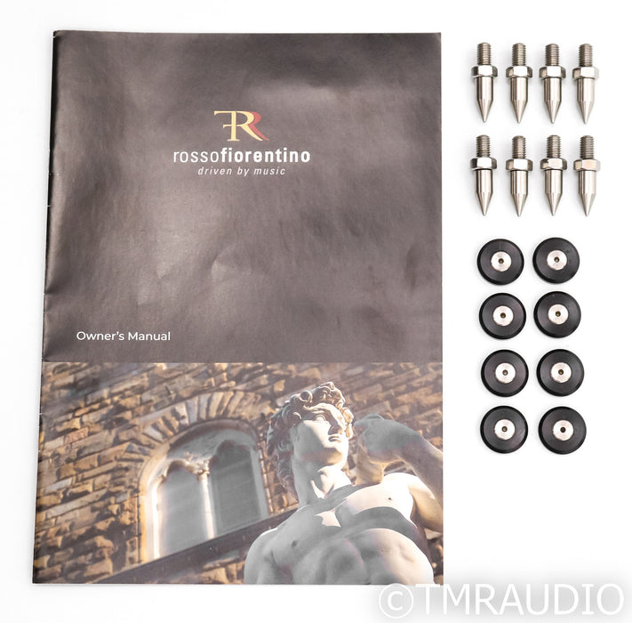 Rosso Fiorentino Elba Series 2 Floorstanding Speakers; Silver Leaf Pair