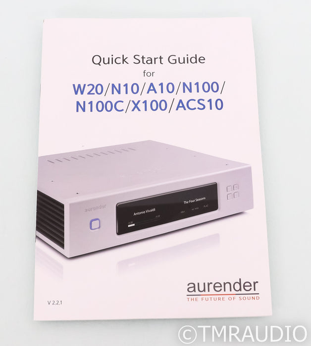 Aurender N100H Network Streamer / Server; Black; 2TB HDD