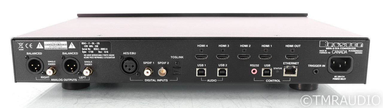 Bryston BDA-3 DAC; D/A Converter; BDA3