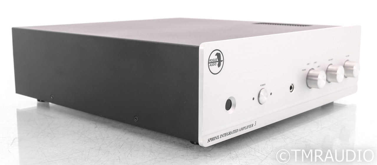 Rogue Audio Sphinx V3 Stereo Tube Hybrid Integrated Amplifier; Silver; Remote