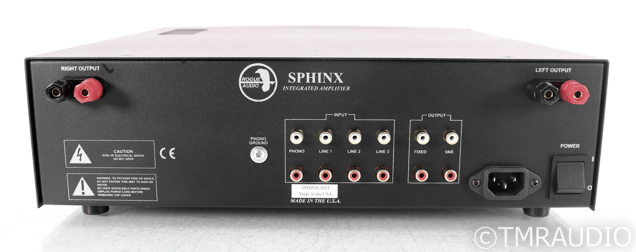 Rogue Audio Sphinx V3 Stereo Tube Hybrid Integrated Amplifier; Silver; Remote
