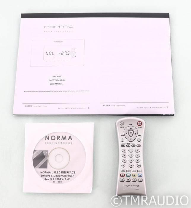 Norma Audio HS IPA1 Stereo Integrated Amplifier; IPA-1; Remote