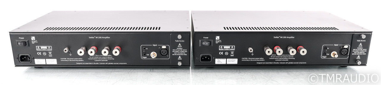 PS Audio Stellar M1200 Mono Power Amplifiers; Black (Used)