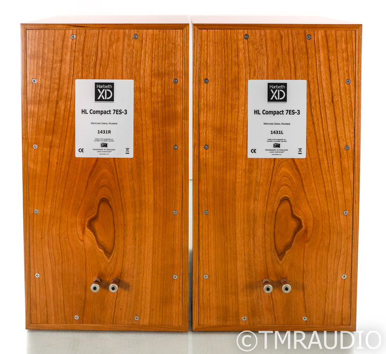 Harbeth Compact 7ES-3 XD Bookshelf Speakers; Cherry Pair; 7ES3
