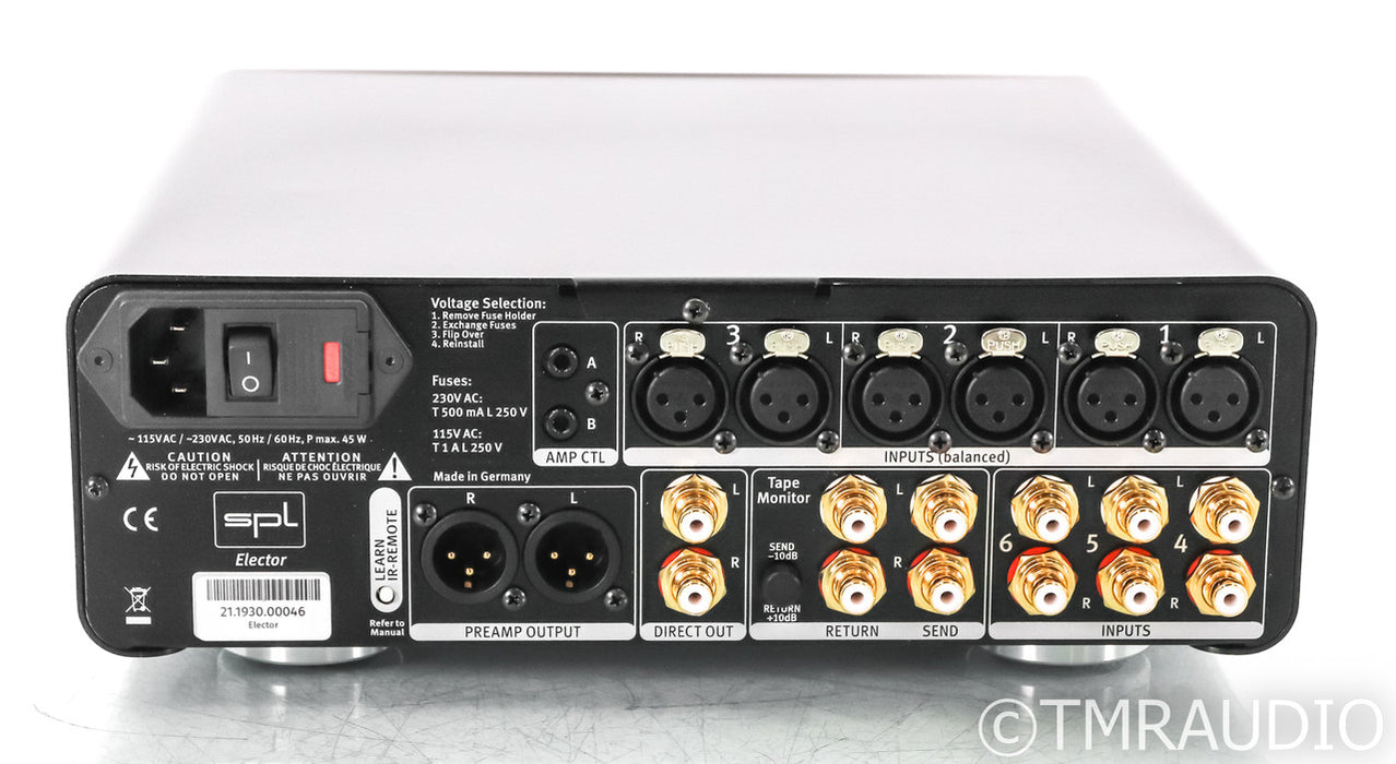 SPL Elector Analog Stereo Preamplifier; Black