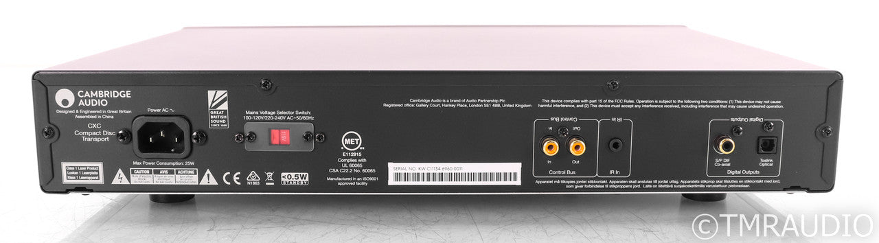 Cambridge Audio CXC CD Transport; Remote; CX-C