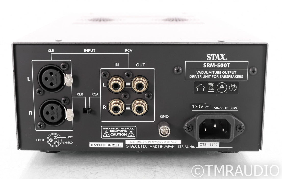 Stax SRM-500T Electrostatic Headphone Amplifier; SRM500T'; 5-Pin Pro