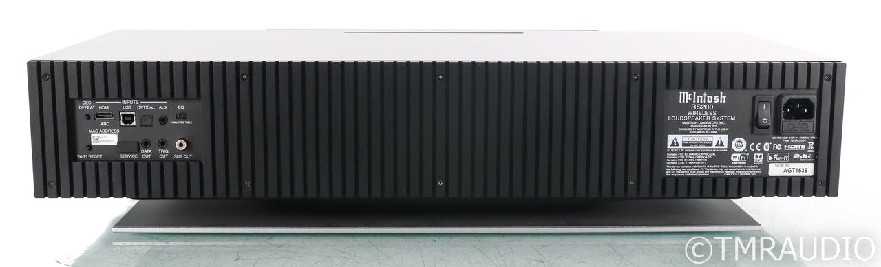 McIntosh RS200 Wireless Speaker System; RS-200; DAC; Bluetooth; Airplay