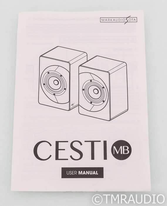 MarkAudio-Sota Cesti MB Bookshelf Speakers; Gloss Black Pair