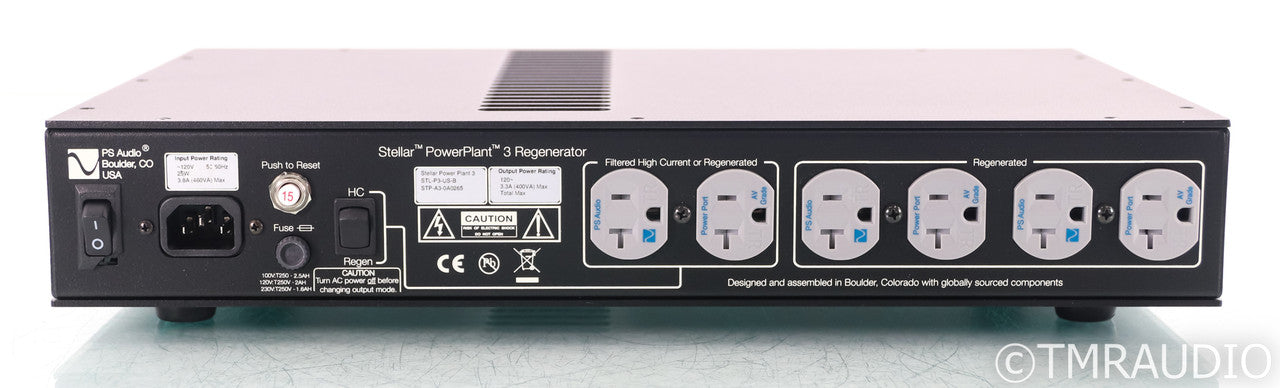 PS Audio Stellar PowerPlant 3 Power Conditioner; AC Regenerator; P3 (Used)