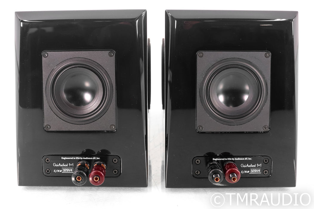 Audience ClairAudient 1+1 V4 Bookshelf Speakers; Black / Walnut Pair (Open Box)