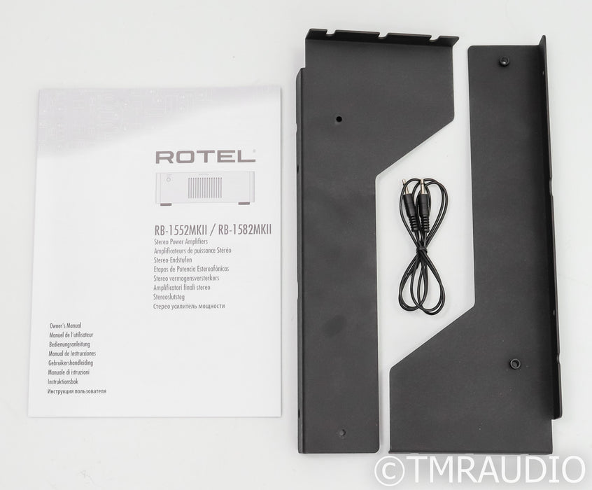 Rotel RB-1582MKII Stereo Power Amplifier; RB1582-MkII; Black