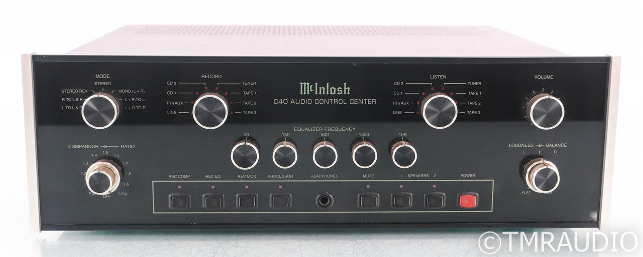 McIntosh C40 Stereo Preamplifier; C-40; MM Phono