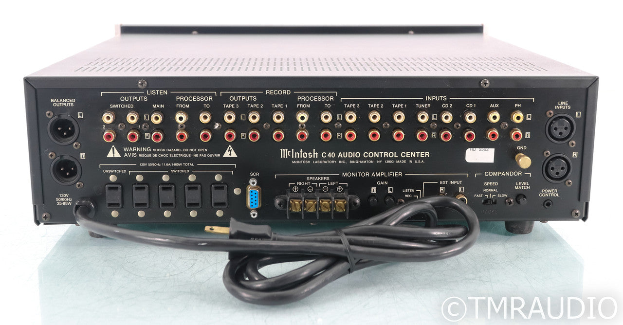 McIntosh C40 Stereo Preamplifier; C-40; MM Phono