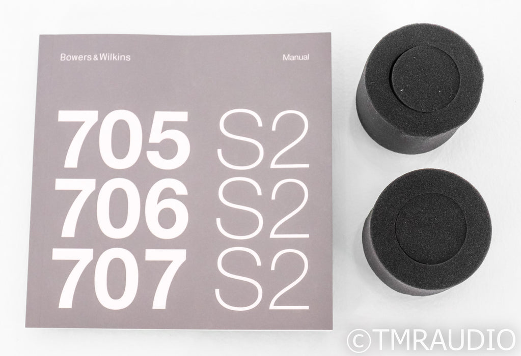 B&W 705 Signature Bookshelf Speakers; Datuk Gloss Pair