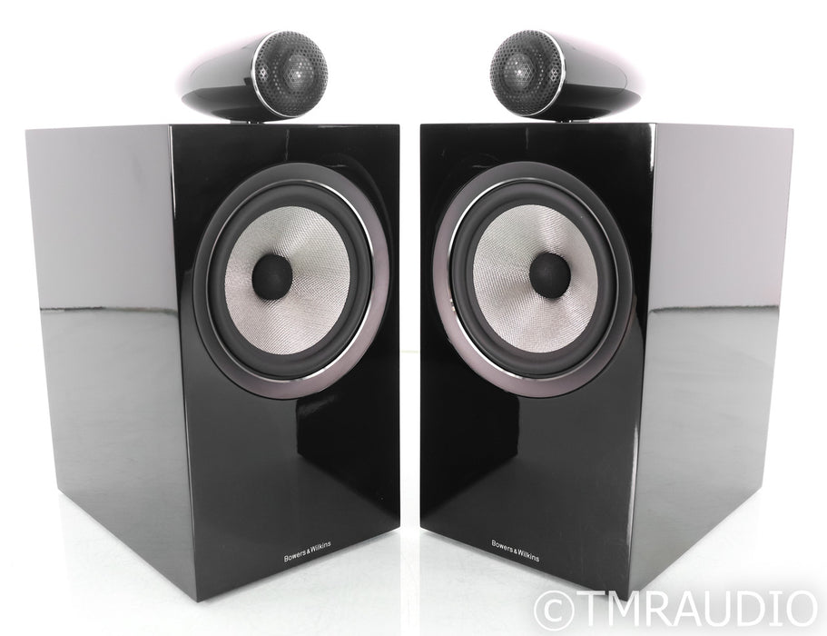 B&W 705 S2 Bookshelf Speakers; Gloss Black Pair