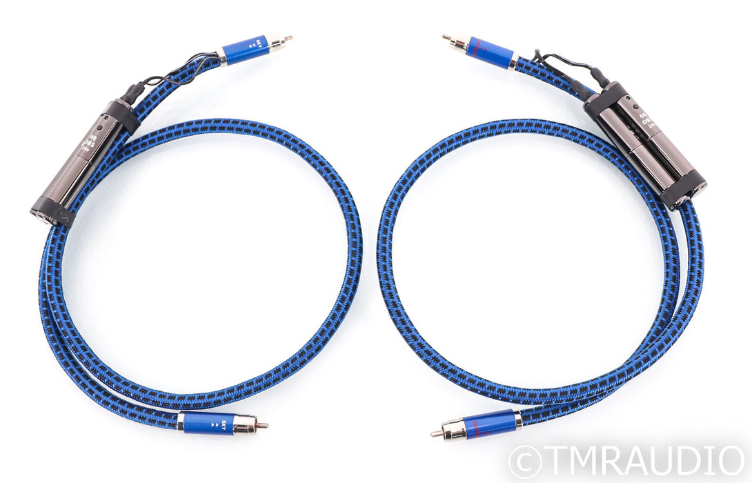 AudioQuest Sky RCA Cables; 1m Pair Interconnects; 24v DBS