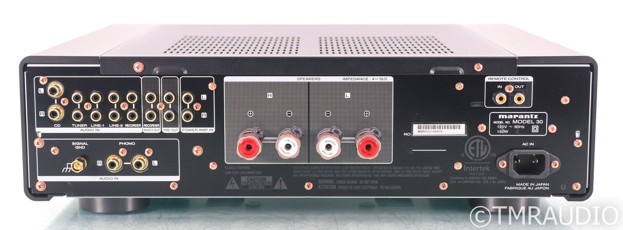 Marantz Model 30 Stereo Integrated Amplifier; Remote; MM / MC Phono; Black