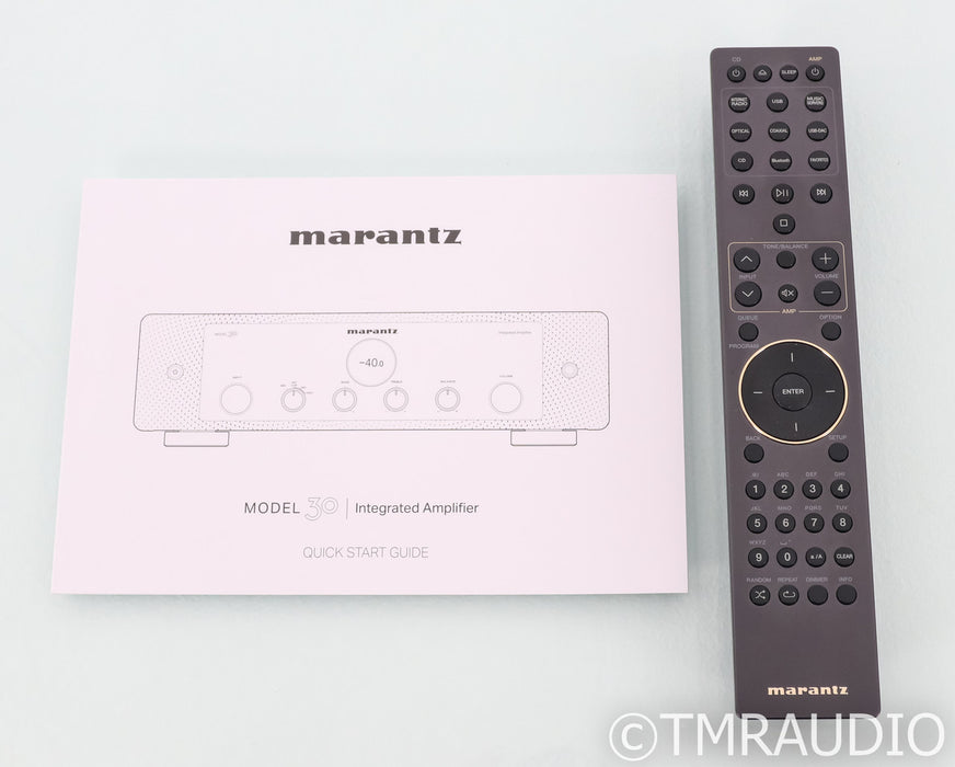 Marantz Model 30 Stereo Integrated Amplifier; Remote; MM / MC Phono; Black