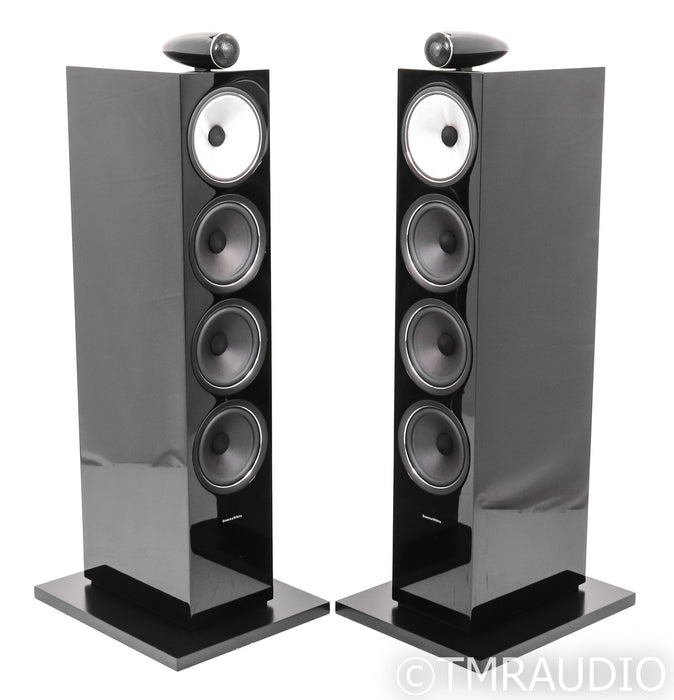 B&W 702 S2 Floorstanding Speakers; Gloss Black Pair