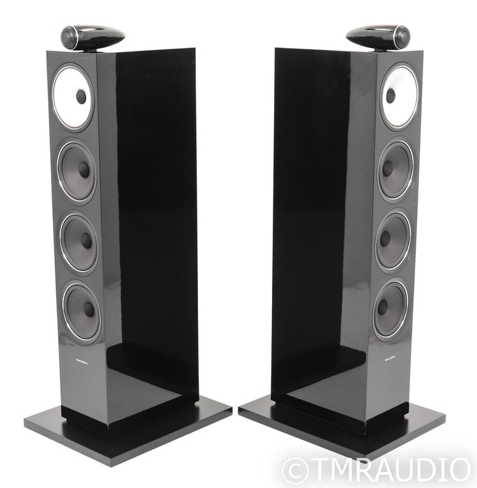 B&W 702 S2 Floorstanding Speakers; Gloss Black Pair