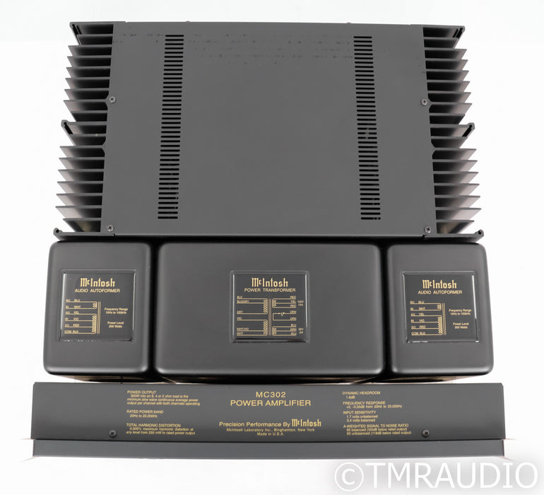 McIntosh MC302 Stereo Power Amplifier; MC-302