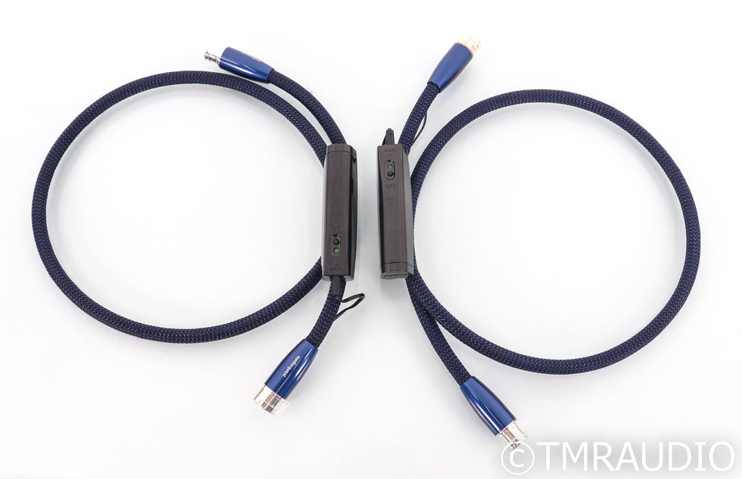 AudioQuest Water XLR Cables; 1m Pair Balanced Interconnects; 72v DBS